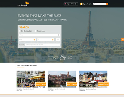 CityBreak Website Design