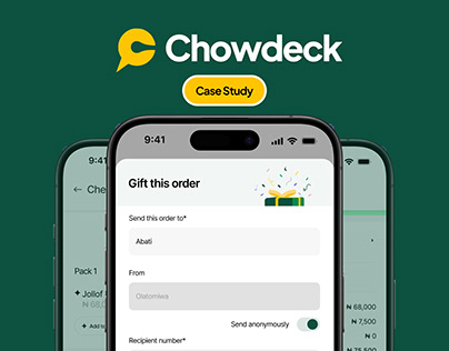 Project thumbnail - Anonymous Gifting: A Chowdeck UX Case Study