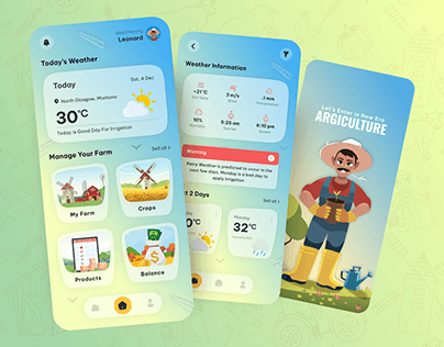 Agricultural App UI Design