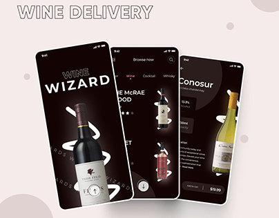 Wine Delivery App UI
