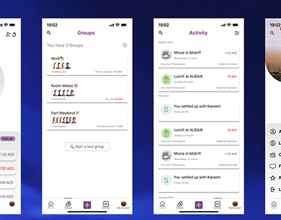 Split It — Expense Sharing iOS App UI Design
