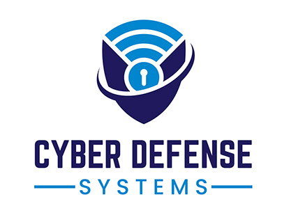 cyber defense logo design