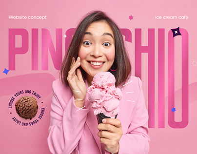 Project thumbnail - Pinocchio – website for ice cream cafe