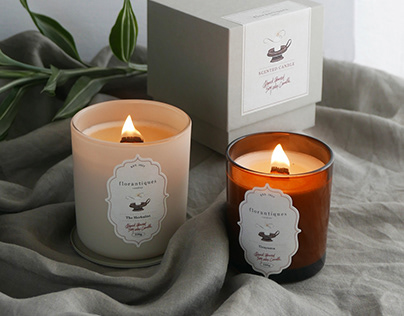 Florantiques Scented Candles Packaging