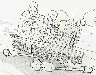 Inventive Vehicle: Beavis & Butthead's Couch Kart