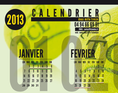 calendrier 2013 TCL