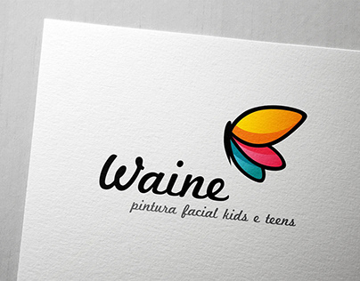Logo - Waine - Pintura Facial Kids e Teens