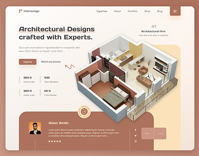 Modern Architecture & Interior Design website template