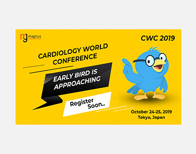 Early Bird Banner for Cardiology world Conference