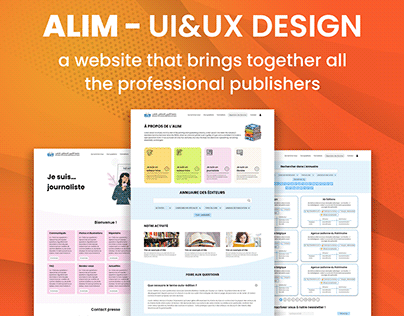 Alim website UI&UX Design