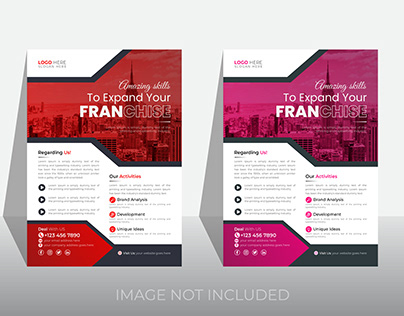 Modern unique flyer or brochure cover design template