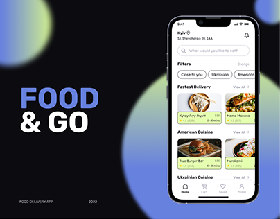 Food & Go - Food Delivery App (UI/UX Design)