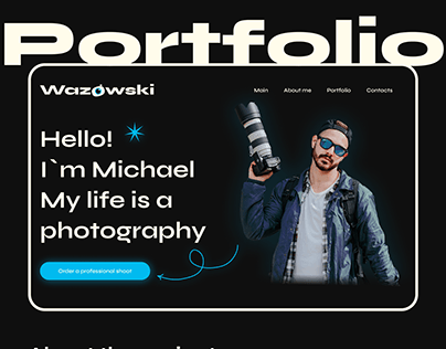 landing page portfolio photographer