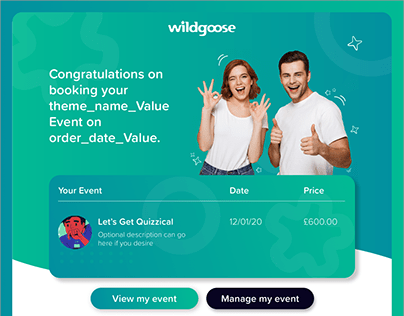 Wildgoose Upsell Email