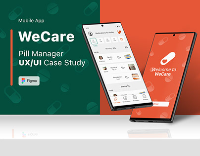 UX/UI Case study • Mobile App design • Pill manager