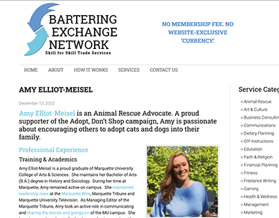 The Bartering Exchange Network