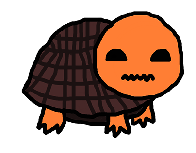Orange Oscar from the "Absurd Turtles Collection"