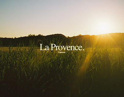 La Provence. l'amour.