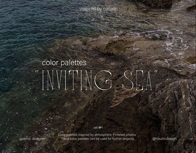 Color palettes “Inviting sea”