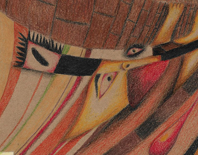 Sucção / Suction - Colored Pencil Illustration