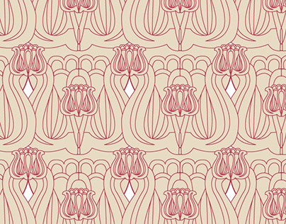 Hungarian tulips - pattern design