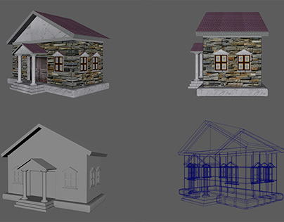 Home Design / 3D Home Modeling In Maya