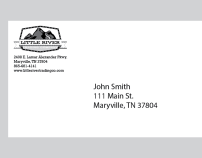 Branding Envelope for Little River Trading Company