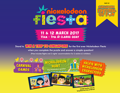 Nickelodeon Fiesta Contest Page - Above the Fold