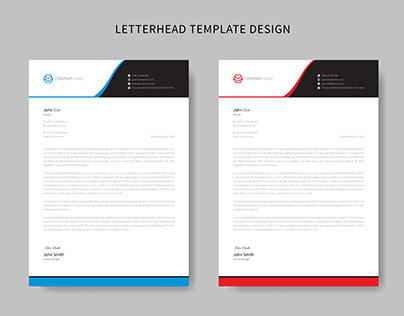 Letterhead Template Design