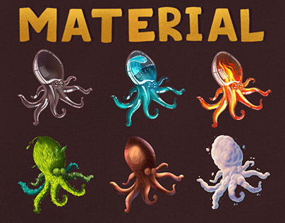 How to draw different materials