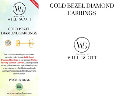 Shop Gold Bezel Diamond Earrings at JewelryByWillScott