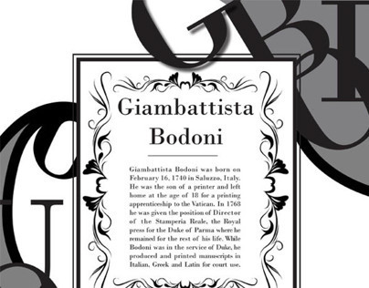 Giambattista Bodoni Poster