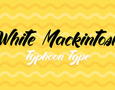 White Mackintosh font