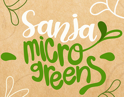 Sanja's Microgreens- Packaging And Brand Design