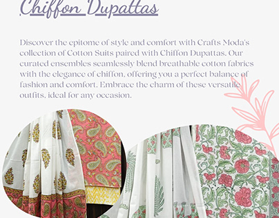 The Perfect Pairing: Cotton Suits with Chiffon Dupattas