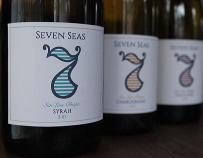 Seven Seas Wine Labels