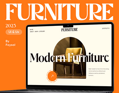 Furniture Website Design | E-commerce Landing Page