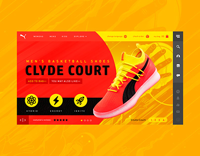 Puma Clyde Court Web Site