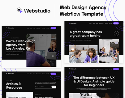 Webstudio X - Web Design Webflow Template
