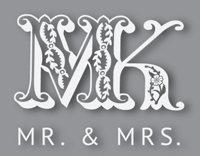 MK wedding logo