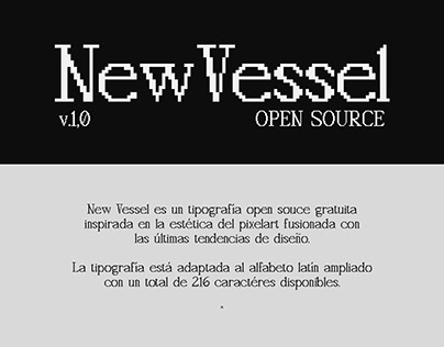 New Vessel, tipografía gratuita.