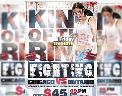 King Of The Ring - Flyer + Facebook Cover