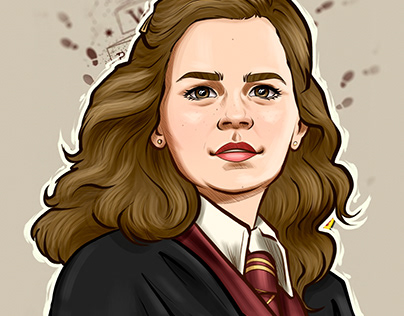 Harry Potter Cartoon 02 - Hermione Granger