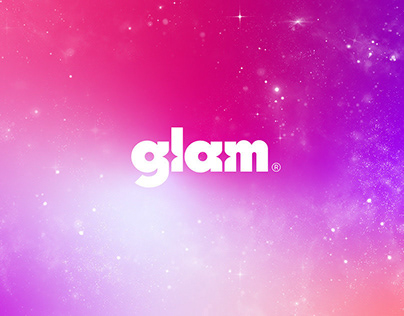 ”glam“ brand identity