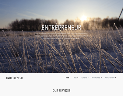 Entrepreneur - Joomla business template