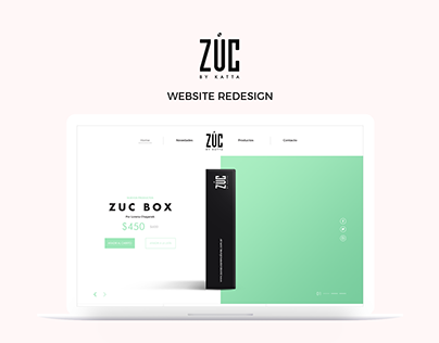 Zuc Website redesign UI & UX