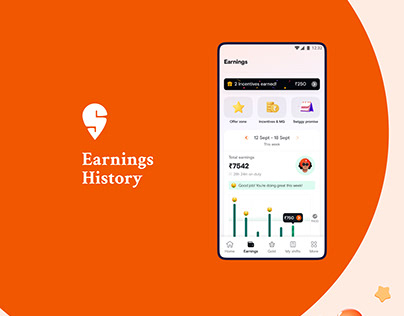Swiggy Delivery Partner App - Earnings History