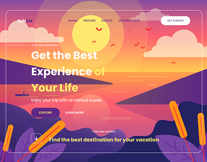 SUNSEE - Trip Agent Landing Page