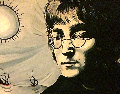 John Lennon painting