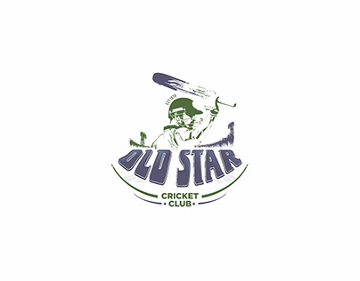 "OLD STAR CRICKET CLUB" Logo Design
